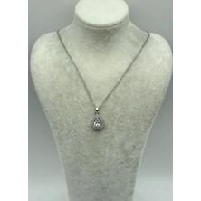 Biju Yılmaz Çelik Silver Damla Kolye - 25-CTR266