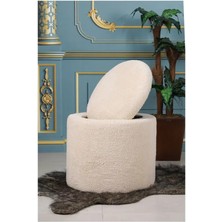 Dulgera Peluş Sandıklı Large Çok Amaçlı Puf