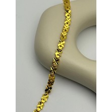 Biju Yılmaz 22K Altın Kaplama Kalpli Bileklik - 25-22K108