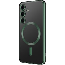 Cepustik Telefon Aksesuarları Galaxy S24 Fe Kılıf Kamera Korumalı Magsafe Parlak Luxury Kılıf