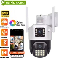 O-Kam 6015 Çift Lens Wifi Ptz Kamera - Adaptör Hediyeli