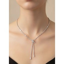 Biju Yılmaz Vip Silver Tasarım Su Yolu Kolye - 25-VIPK30