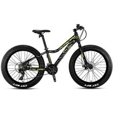 Kron FXC500 24 Jant 13K 21VITES M.disk Fat Bike Mat Siyah Neon Sarı