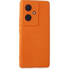 Esranın Dünyası Vivo V29 Lite Kılıf Nano Içi Kadife Silikon - Turuncu