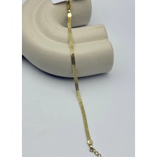 Biju Yılmaz Xuping Gold Ince Hasır Bileklik - 25-XPB126