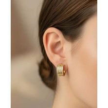 Biju Yılmaz Xuping Gold Mini Halka Küpe - 25-XPKP96