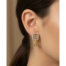 Biju Yılmaz Xuping Gold Taşlı Küpe - 25-XPKP268