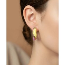 Biju Yılmaz Xuping Gold Renkli Halka Küpe - 25-XPKP324