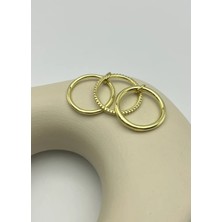 Biju Yılmaz Çelik Gold Yüzük - 25YZK266