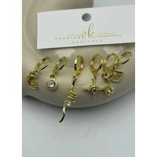 Biju Yılmaz Vip 6'lı Gold Küpe - 25-VIP152