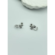Biju Yılmaz Vip Silver Çiçek Küpe - 25-VIP92