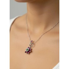 Biju Yılmaz Çelik Silver Pembe Lydllia Kolye - 25-CLKK254