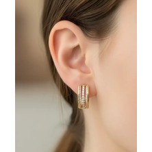 Biju Yılmaz Xuping Gold Taşlı Küpe - 25-XPKP87