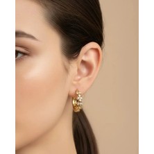 Biju Yılmaz Xuping Gold Mini Halka Küpe - 25-XPKP302