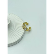 Biju Yılmaz Çelik Gold Ayarlanabilir Yüzük - 25YZK152