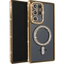 Esranın Dünyası Samsung Galaxy S23 Ultra Joke Simli Magneticsafe Kılıf - Gold