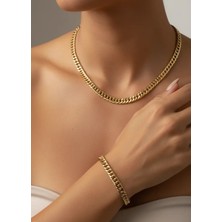 Biju Yılmaz Xuping Gold Ince Zincir Set - 25-XPS04