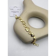 Biju Yılmaz Xuping Ymz Gold Taşlı Kalp Bileklik - 26YMZB04