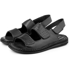 Cozi Company Hakiki Deri Ortopedik Taban Erkek Sandalet