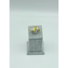 Biju Yılmaz Çelik Gold Ayarlanabilir Baget Taşlı Yüzük - 25YZK25