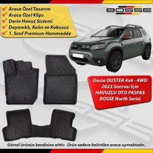 Dacia Duster 4x4 Paspas Araca Özel 2023 ve Sonrası Derin Havuzlu Paspas Bosse North Serisi
