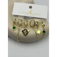 Biju Yılmaz Vip 6'lı Gold Küpe - 25-VIP149