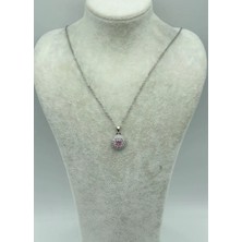 Biju Yılmaz Çelik Silver Tek Taş Kolye - 25-CTR226