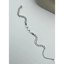 Biju Yılmaz Çelik Silver Tasarım Bileklik - 25-BLK145