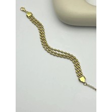 Biju Yılmaz Çelik Gold 3'lü Bileklik - 25-BLK126