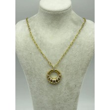 Biju Yılmaz Çelik Mix Kolye - 25-CLKK131