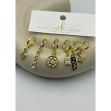 Biju Yılmaz Vip 6'lı Gold Küpe - 25-VIP158