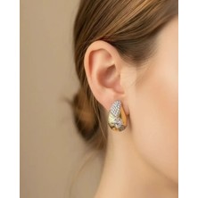 Biju Yılmaz Xuping Rose Taşlı Damla Küpe 25-XPKP82