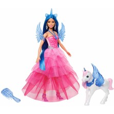  mattel hrr16 barbie mavi saçlı prenses bebek
