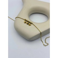 Biju Yılmaz Çelik Gold Kelebek Bileklik - 26BLK08