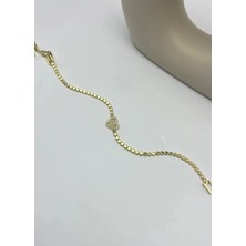 Biju Yılmaz Çelik Gold Ezme Kalp Bileklik - 25-BLK176