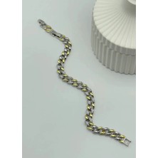 Biju Yılmaz Çelik Mix Taşlı Bileklik - 25-BLK103