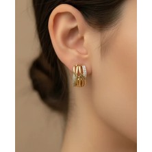 Biju Yılmaz Xuping Gold Tasarım Küpe - 25-XPKP83