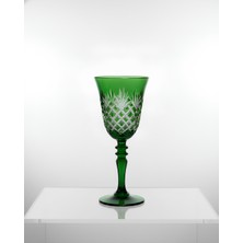 Akden Store Kesme Kristal Renkli Kadeh, Su Bardağı 270CC