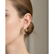 Biju Yılmaz Xuping Rose Inci Detay Küpe - 25-XPKP316