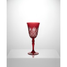 Akden Store Kesme Kristal Renkli Kadeh, Su Bardağı 270CC