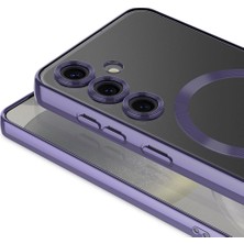 Cepustik Telefon Aksesuarları Galaxy S24 Fe Kılıf Kamera Korumalı Magsafe Parlak Luxury Kılıf