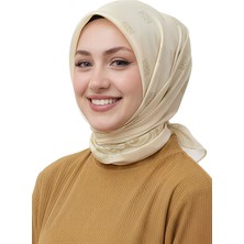Levamor Kadın Ipek ve Bambu Karışımlı Kristal Eşarp Bej