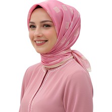 Levamor Kadın Ipek ve Bambu Karışımlı Kristal Eşarp Pudra