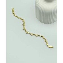 Biju Yılmaz Xuping Ymz Gold Taşlı Kalp Bileklik - 25-YMZB82