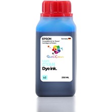 Qc Epson Ecotank L8100 Uyumlu - 250ML Lc Light Cyan Açık Mavi
