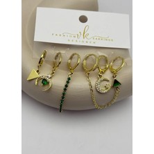 Biju Yılmaz Vip 6'lı Gold Küpe - 25-VIP170