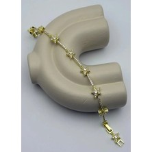 Biju Yılmaz Vip Gold Taşlı Yıldız Bileklik 25 -VIPB07