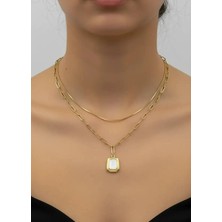 Biju Yılmaz Xuping Gold 2'li Tasarım Kolye - 25-XPK79