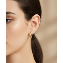 Biju Yılmaz Xuping Gold Taşlı Mini Küpe - 25-XPKP65