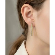 Biju Yılmaz Xuping Gold Taşlı Tasarım Küpe - 25-XPKP279